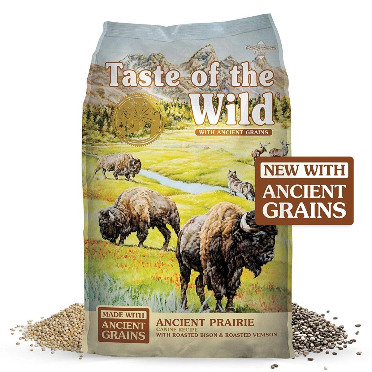 Taste of the Wild Ancient Prairie with Roasted Bison, Roasted Venison and Ancient Grains Dry Dog Food, 14 lbs.