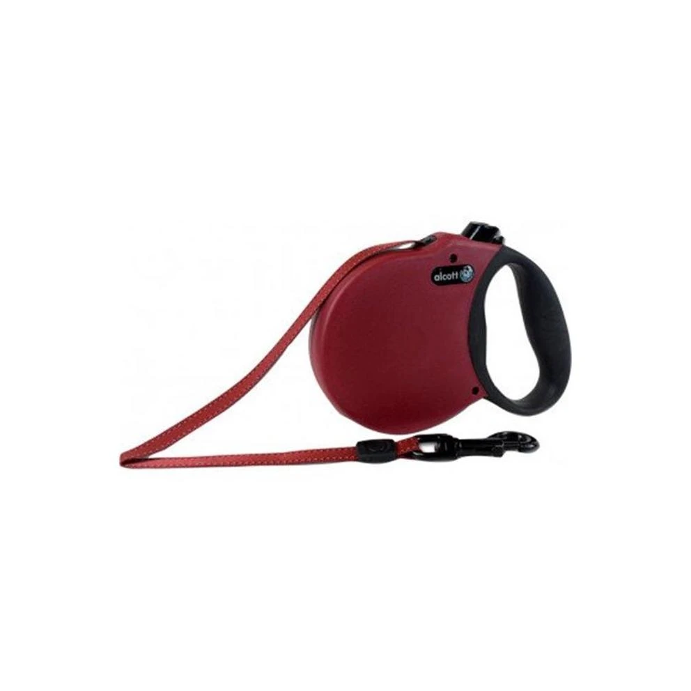 Alcott Adventure Retractable Leash Red Large 10'
