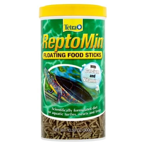 Reptomin Floating Food Sticks For Aquatic Turtles, Newts, And Frogs, 10.59 Oz.