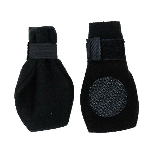 Seasonal Arctic Fleece Boots For Dogs, Small, Black
