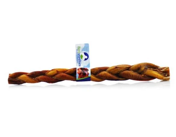 Barkworthies Braided Bully Sticks for Dogs, 0.2 LBS
