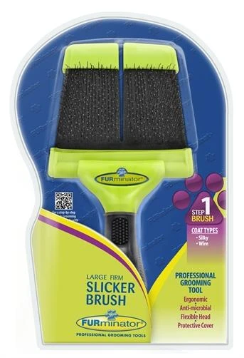 FURminator Firm Slicker Brush for Large Dogs
