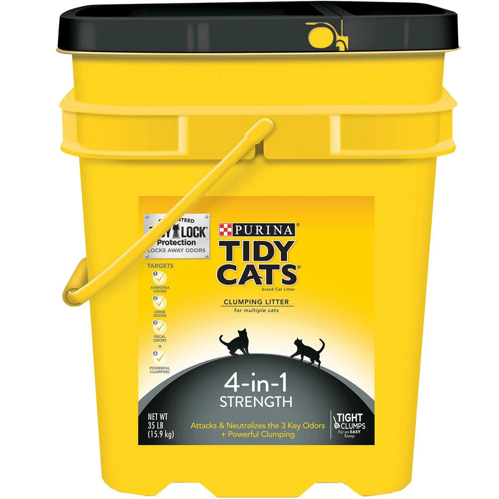 Purina Tidy Cats 4-in-1 Strength Clumping Multiple Cat Litter, 35 lbs.