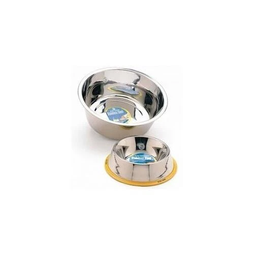 Stainless Steel Mirror Finish No-tip Dish, 96 Ounces - Model 6039