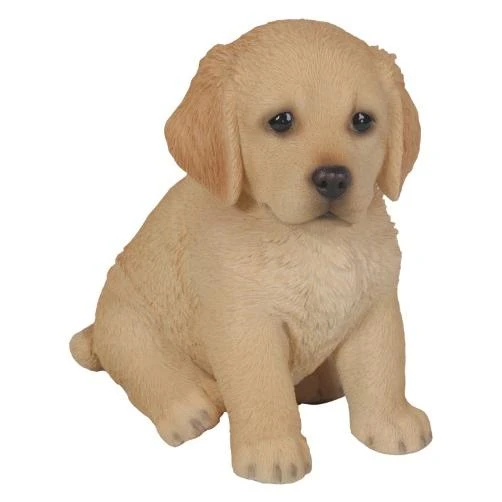 Natures Gallery Golden Retriever Puppy Statue - Realistic Decorative Figurine For Home And Garden