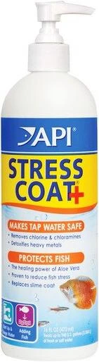 Api Stress Coat Aquarium Water Conditioner, 16 Ounce - Water Treatment Solution