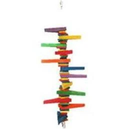 Hb01392 Medium Colored Wooden Blocks & Wedges For Bird Toys And Enrichment