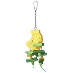 Happy Beaks Banana Bird Toy - Small Hb01412 For Parrots And Small Birds