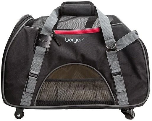 Bergan Wheeled Comfort Carrier Bag Black & Gray