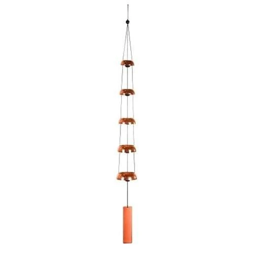 Temple Bells Quintet Copper Outdoor Garden Wind Chimes Model Tb5c