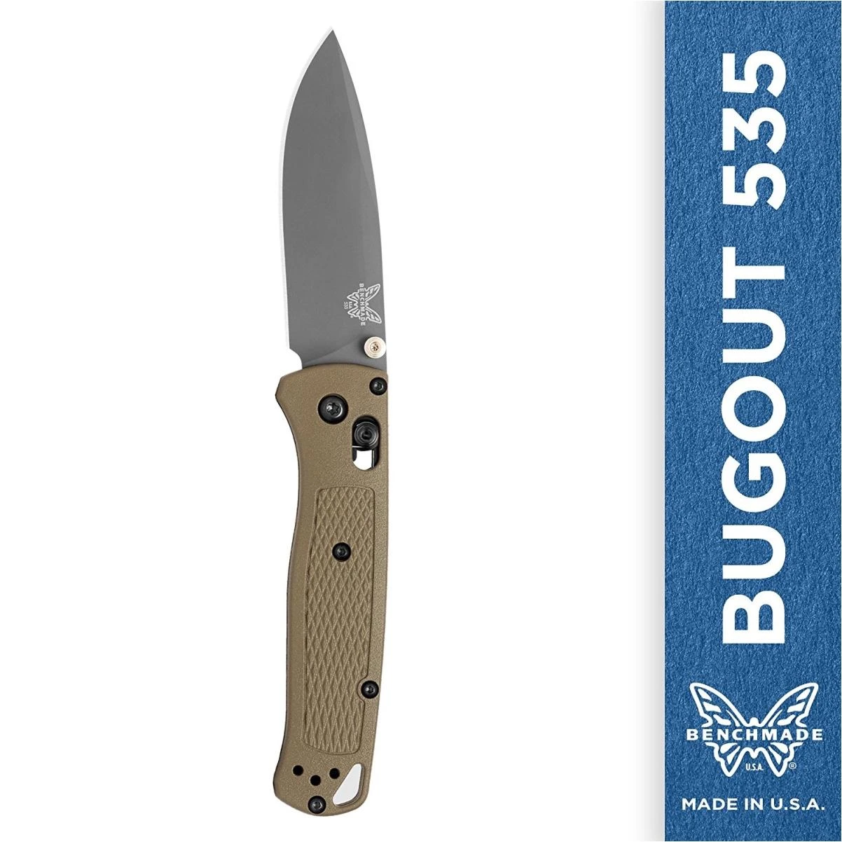 Benchmade Bugout 535 Folding Knife for Everyday Carry and Camping