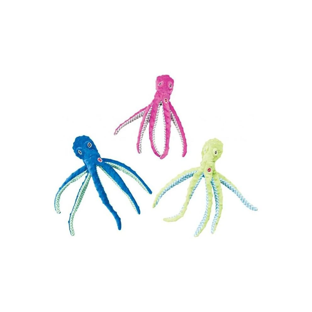 Skinneeez Extreme Octopus Dog Toy, 16 Inch, Assorted Colors