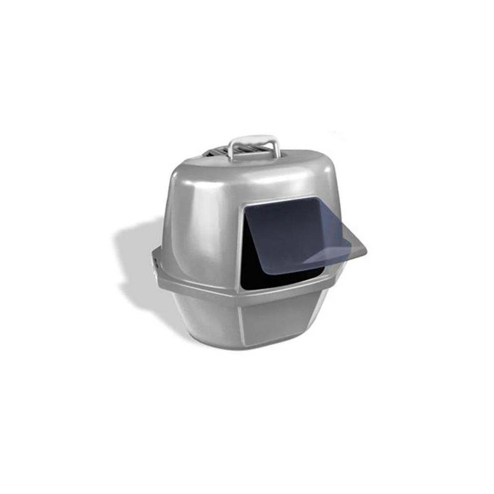 794046 Large Enclosed Corner Cat Pan With Odor Door And Zeolite Filter