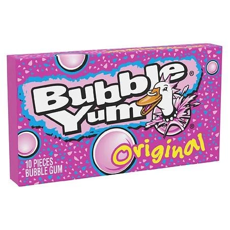Bubble Yum Bubble Gum Original - 10.0 ea x 12 pack