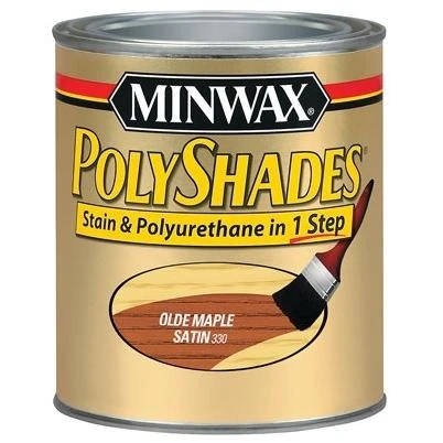 Satin Olde Maple Polyshades Wood Stain, 1/2-Pt.