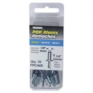 Steel Rivet, Medium, 20-Pk.