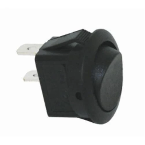 BLACK ROUND ROCKER SWITCH