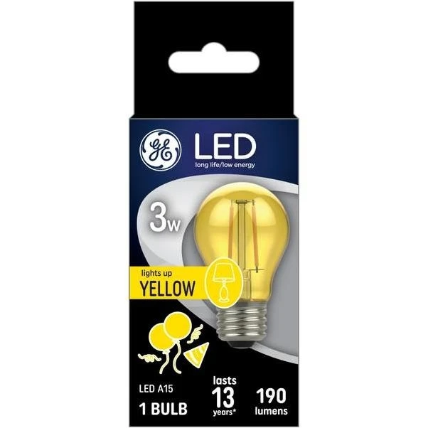 GE LED A15 Yellow Bulb