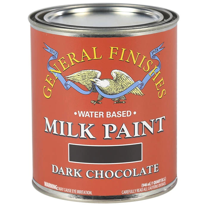 1 Quart General Finishes Qdc Dark Chocolate Milk Paint For Interior And Exterior Use