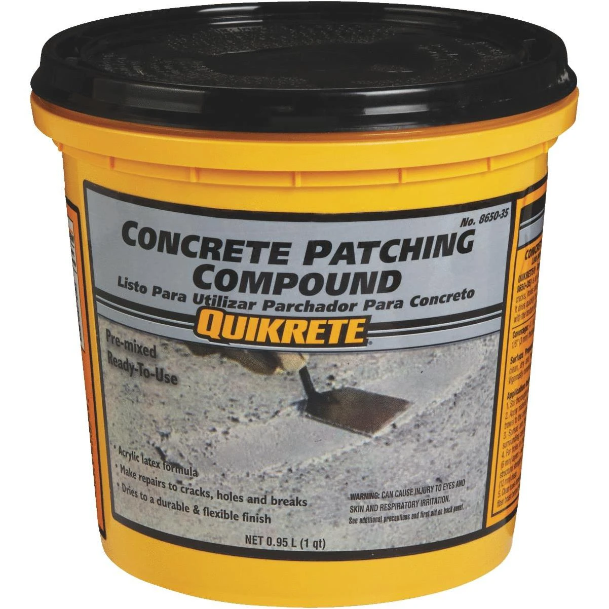 Quikrete 1 Qt. Pre-Mixed Gray Concrete Patch