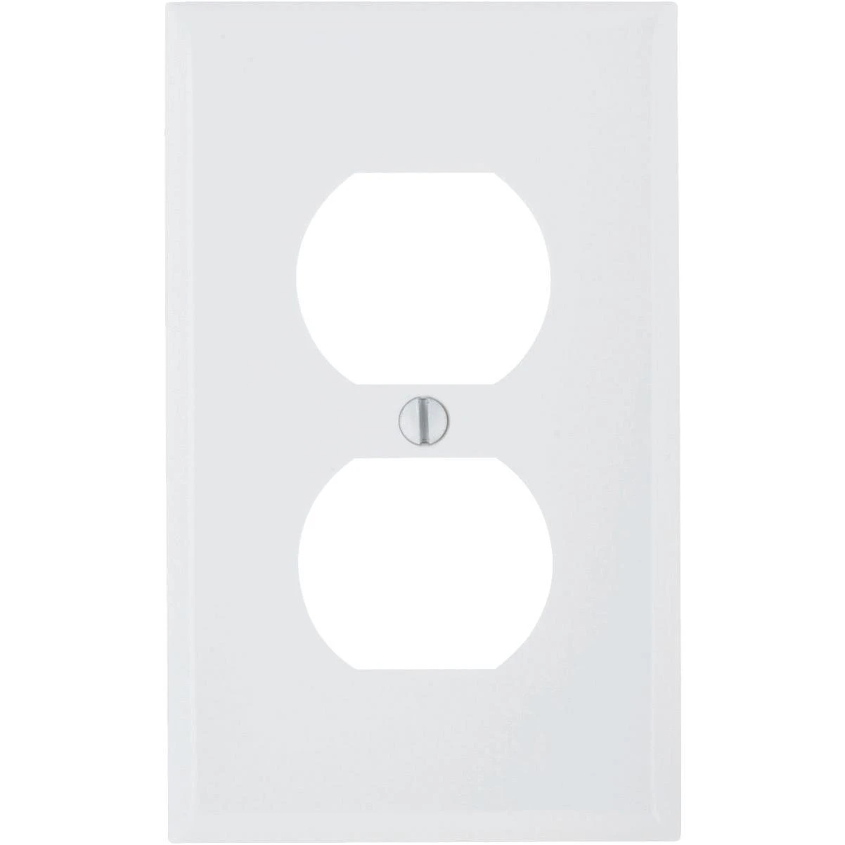 Leviton Commercial Grade 1-Gang Thermoplastic Outlet Wall Plate, White