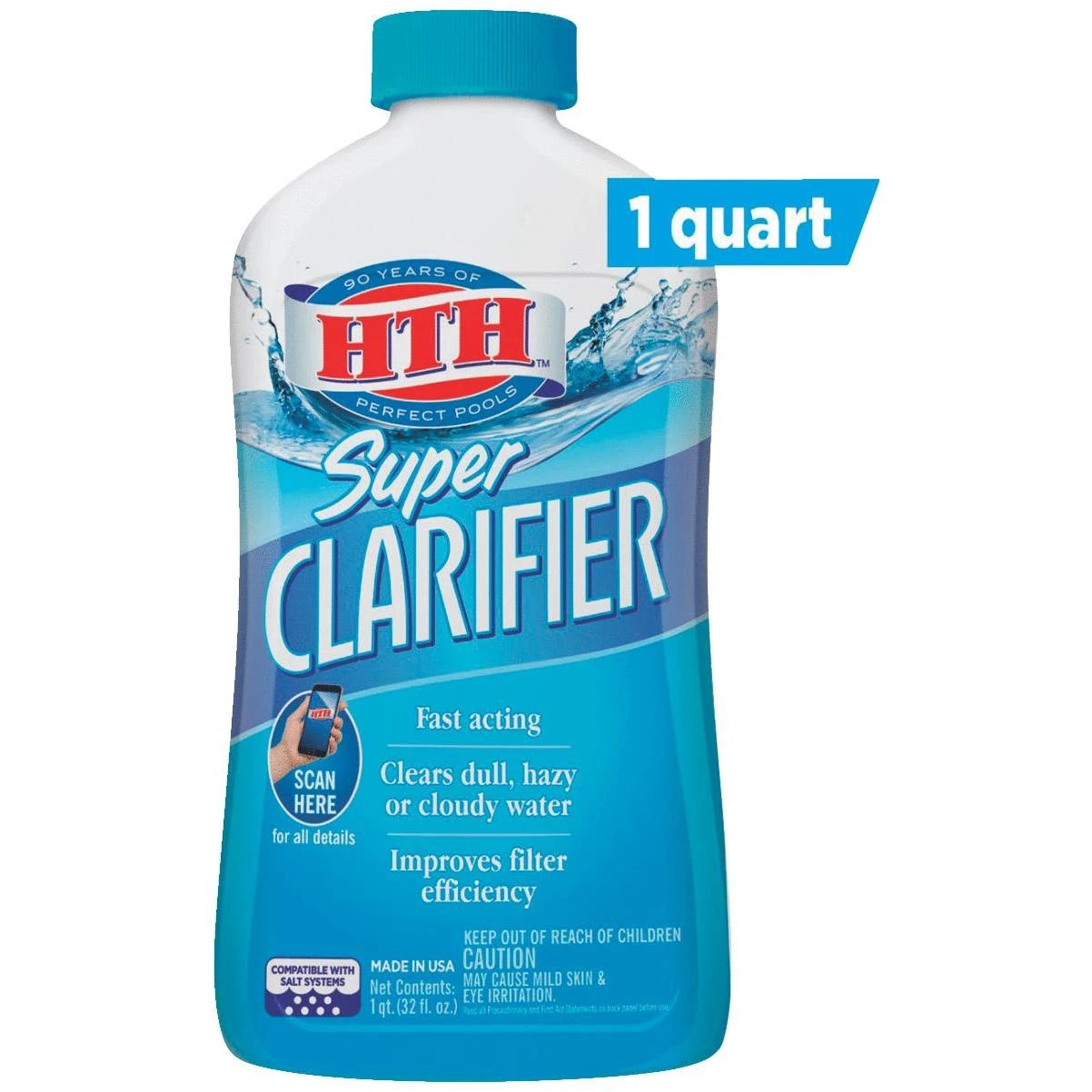 HTH Pool Care 1 Qt.  Liquid Clarifier Advanced