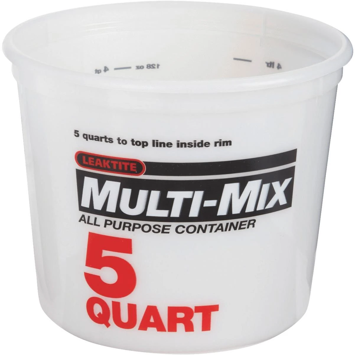 Leaktite 5 Qt. Semi-Transparent Multi-Mix All Purpose Mixing And Storage Container