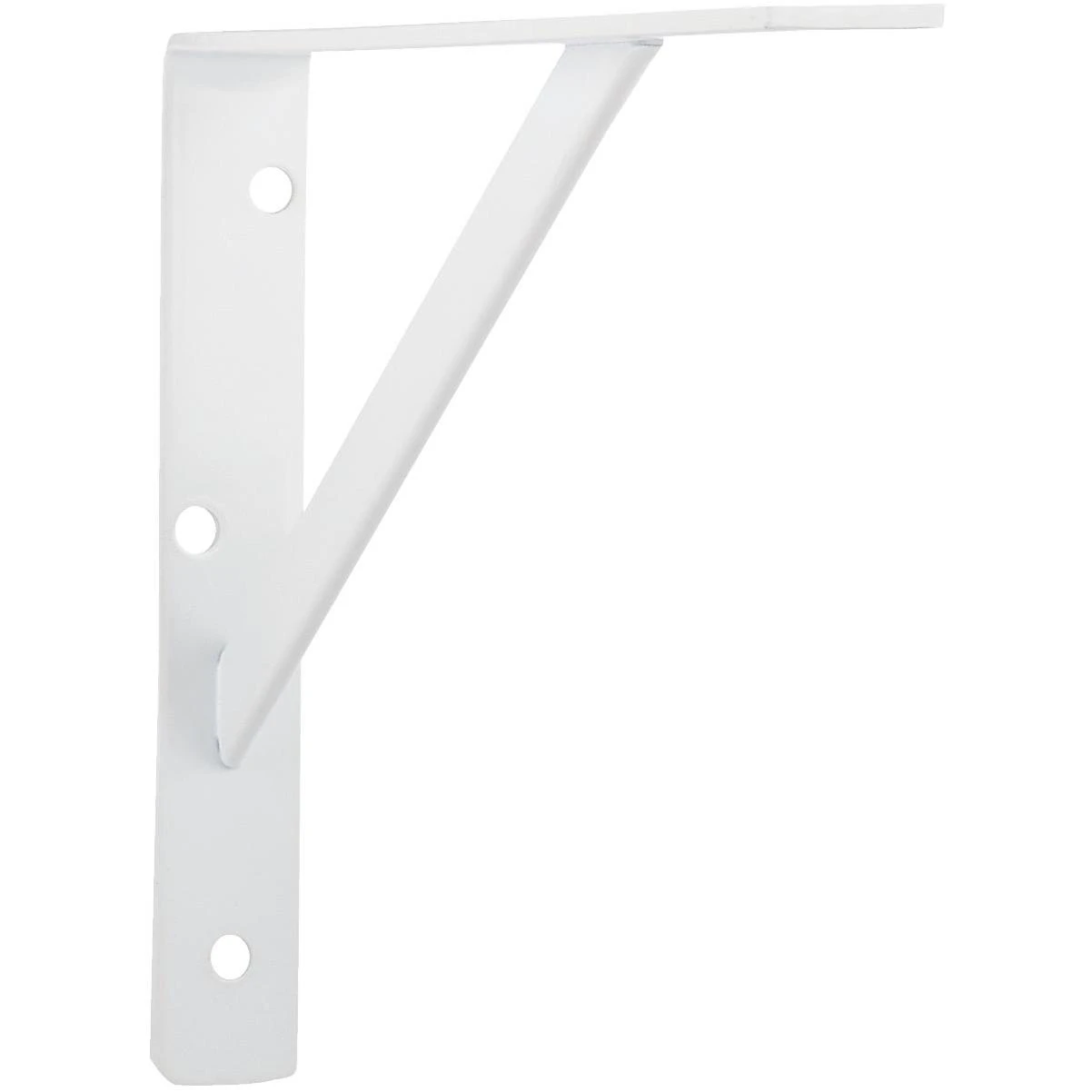 Knape & Vogt 208 Series 12 In. D. x 8 In. H. White Super Duty L-Bracket