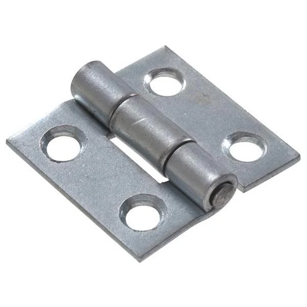 2 Light Narrow Hinge Fixed Pin, Zinc Plated Hillman Door Hinges 851722