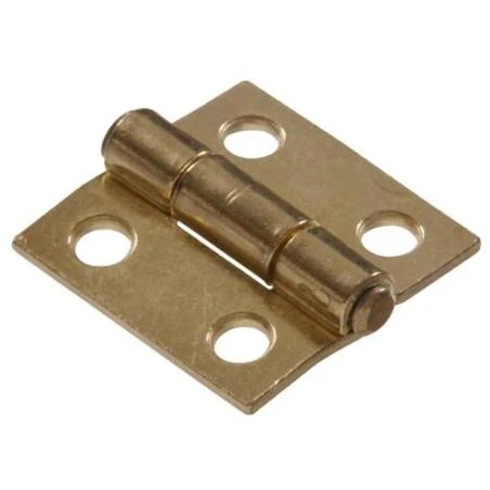 1 Light Narrow Hinge Fixed Pin, Brass Finish Hillman Door Hinges 851730