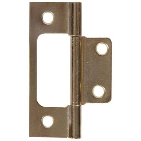 3 Non Mortise Hinge With Fixed Pin, Satinbrass Finish Hillman Door Hinges