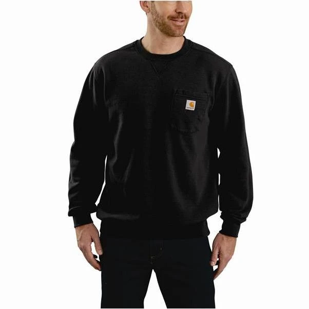 Carhartt Men's Crewneck Pocket Sweatshirt - XL Regular - Black