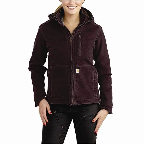 Carhartt Women's Full Swing Caldwell Jacket - Large - Deep Wine / Shadow