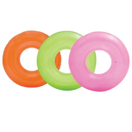 Intex 59260EP Colorful Transparent Inflatable Swimming Pool Beach Tube Raft