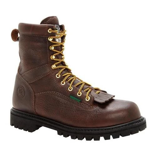 Georgia Men's Logger  8" Low Heel Waterproof ST Work BootÂ G8341