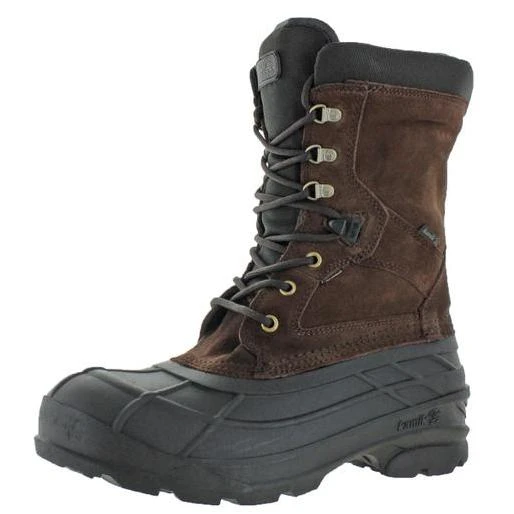 Nationwide Men's Waterproof Insulated Wide-width Winter Boots, Size 13, Dark Brown