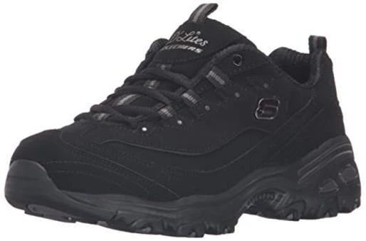 Skechers Women's D'lites Play On Athletic Sneakers, Size 8 Wide, Black And Grey
