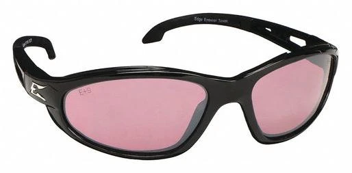 EyewWolverine (Dakura) Safety Glasses Black Frame with Rose Mirror Lens