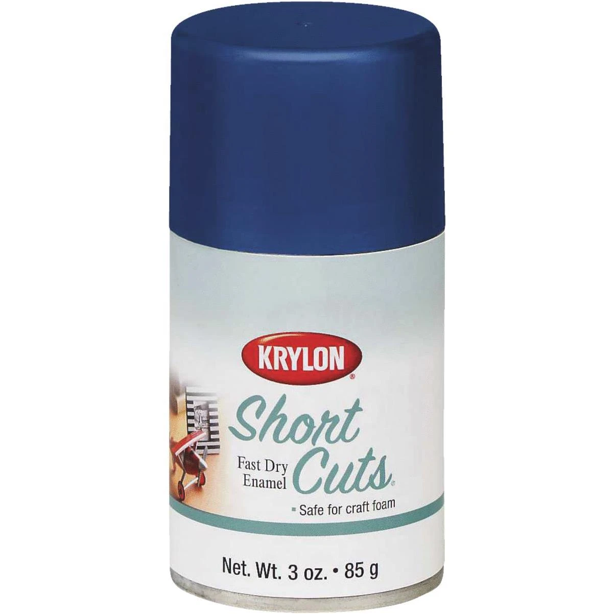 Krylon Short Cuts 3 Oz. High-Gloss Enamel Spray Paint, Forever Blue