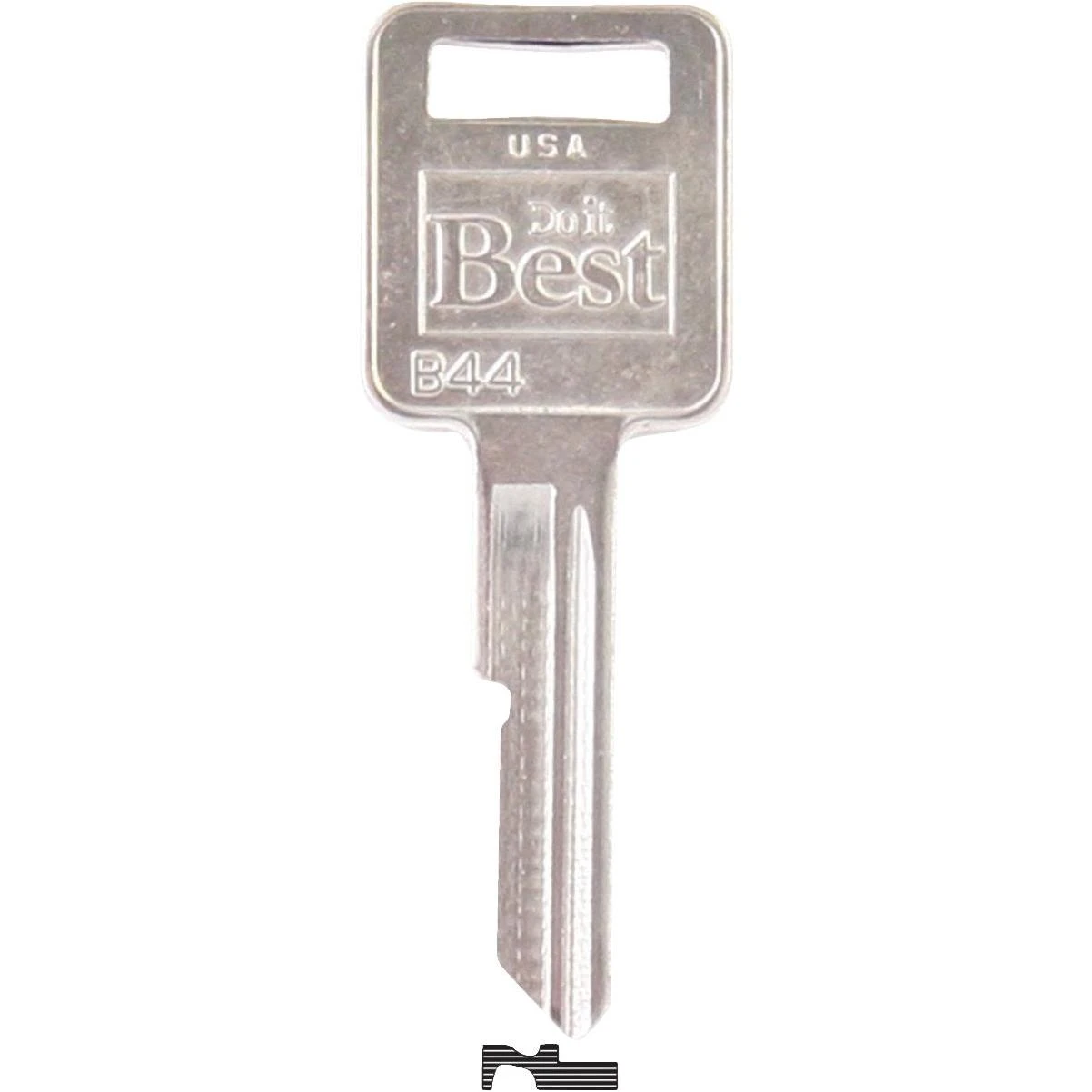 ILCO GM Nickel Plated Automotive Key, B44 / P1098E (10-Pack)