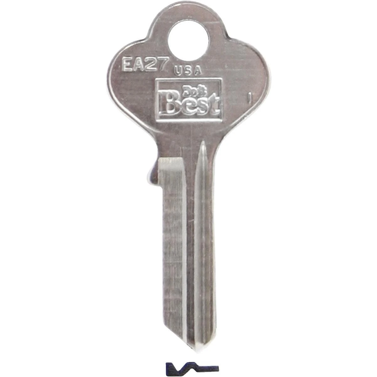 ILCO Eagle Lock Nickel Plated General Use Key, X1014F (10-Pack)