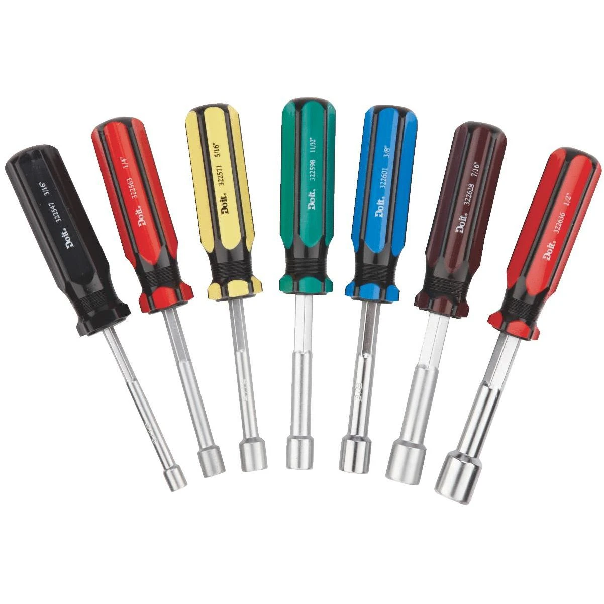 Do it Standard 3 In. Solid Shaft Nut Driver Set, 7-Piece