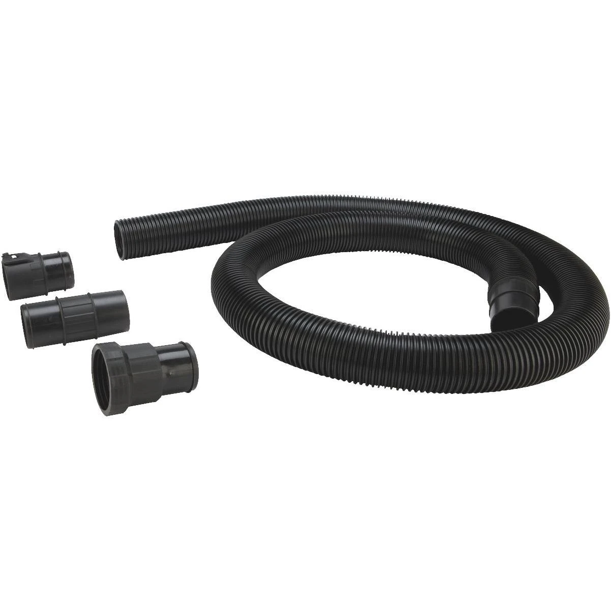 Channellock 2-1/2 In. Dia. x 7 Ft. L Black Plastic Wet/Dry Vacuum Hose with Adapters