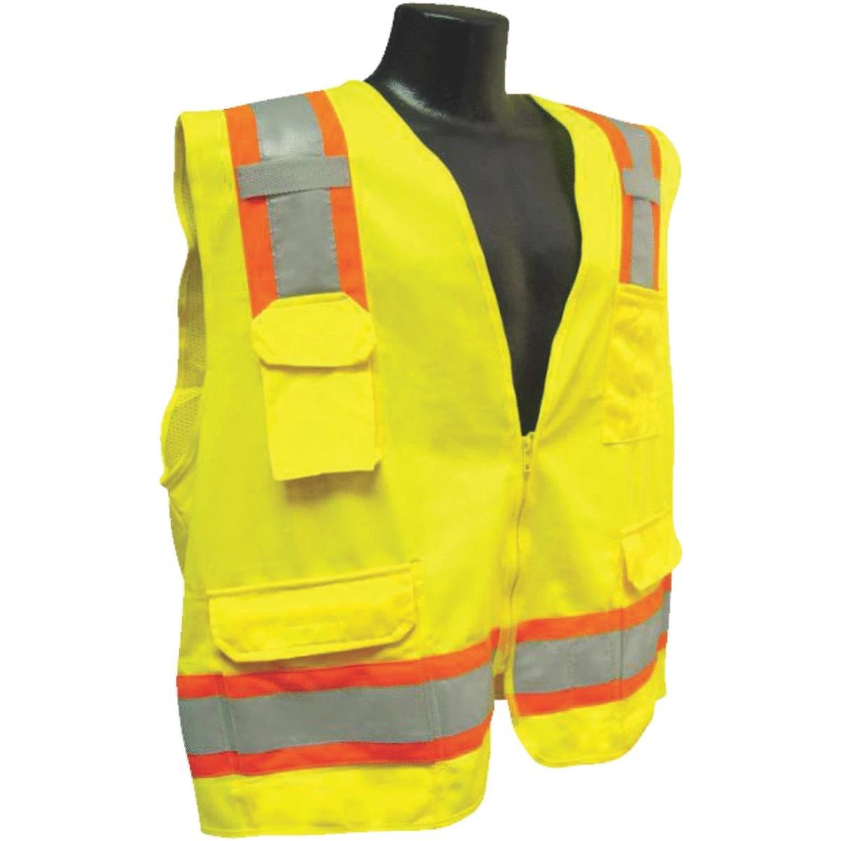 Radians Rad Wear ANSI Class 2 Hi Vis Green Safety Vest, 2XL