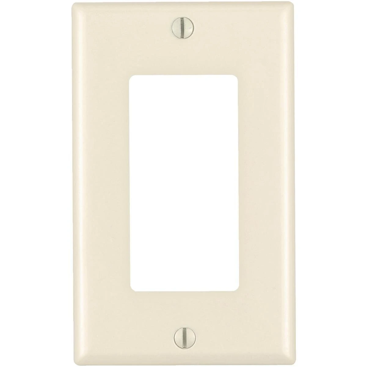 Leviton Decora 1-Gang Nylon Rocker Decorator Wall Plate, Light Almond