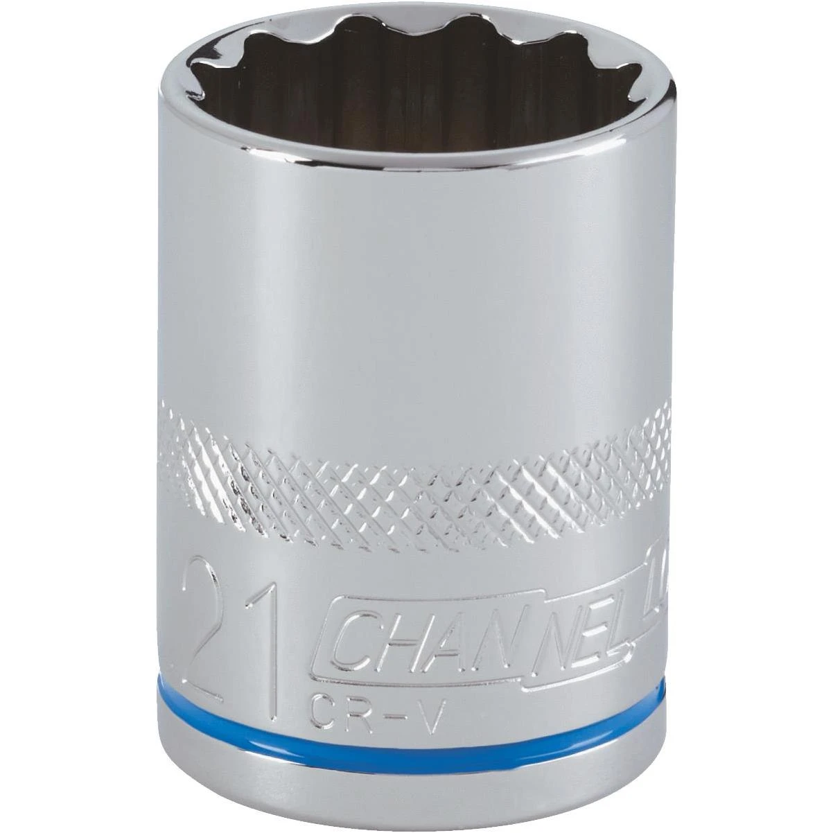 Channellock 1/2 In. Drive 21 mm 12-Point Shallow Metric Socket