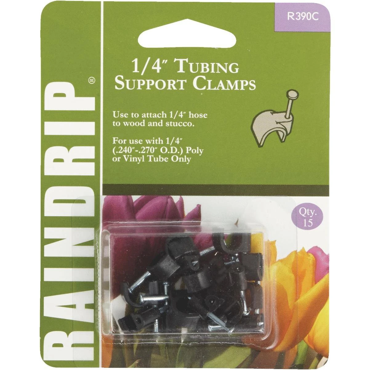 Raindrip 1/4 In. Tubing Mounting Clamp (15-Pack)