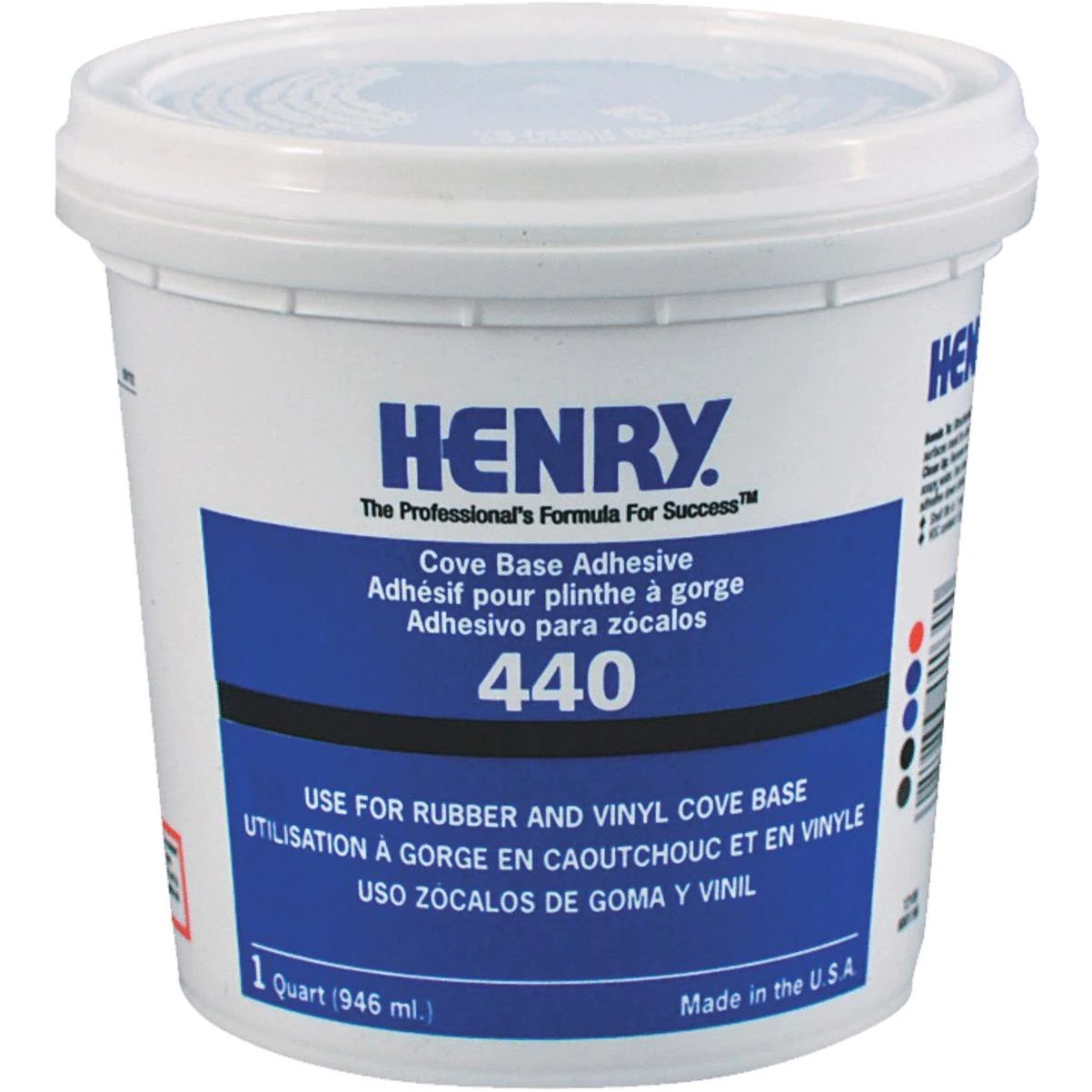 440 Cove Base Adhesive, 1-Qt.