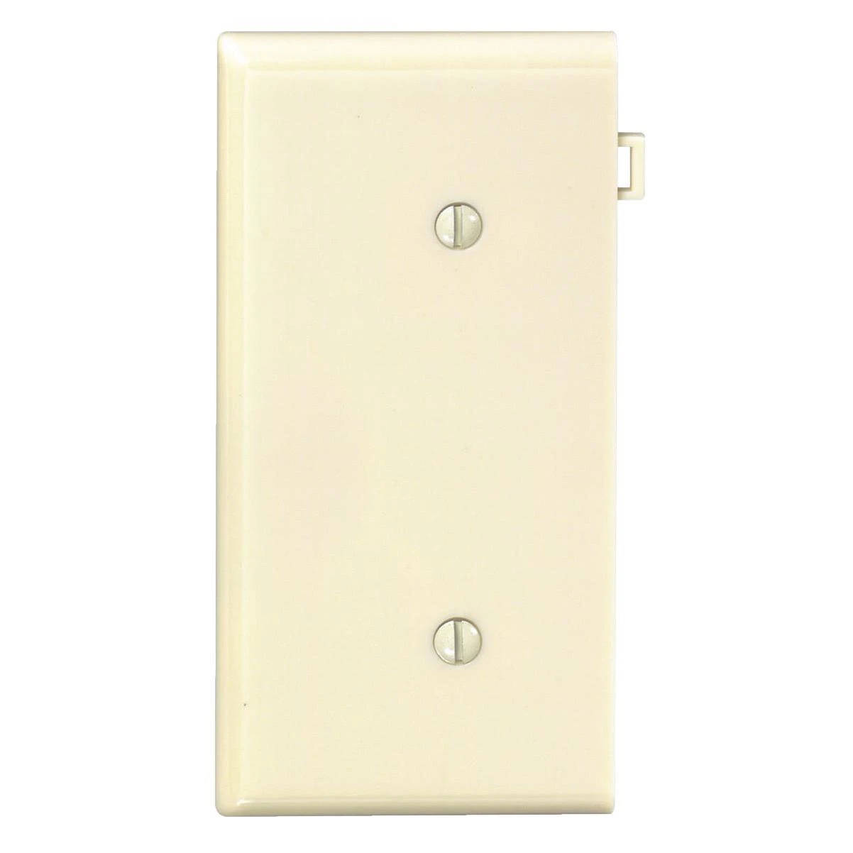 Leviton 1-Gang Standard End Nylon Blank Wall Plate, Ivory