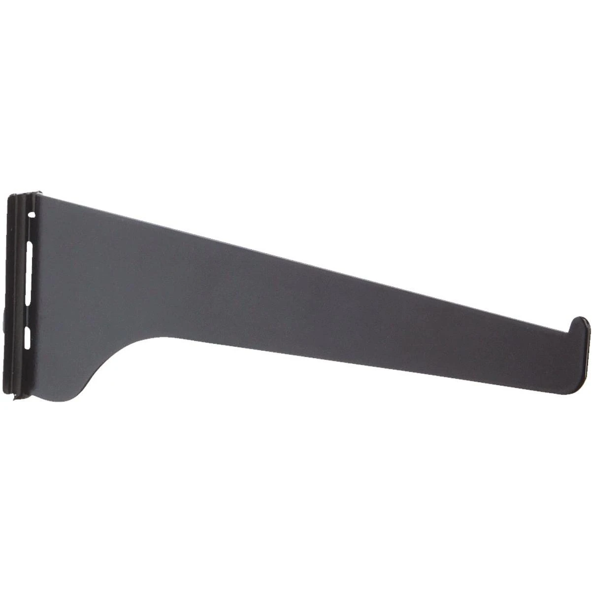 Knape & Vogt 180 Series 12 In. Black Steel Regular-Duty Single-Slot Shelf Bracket